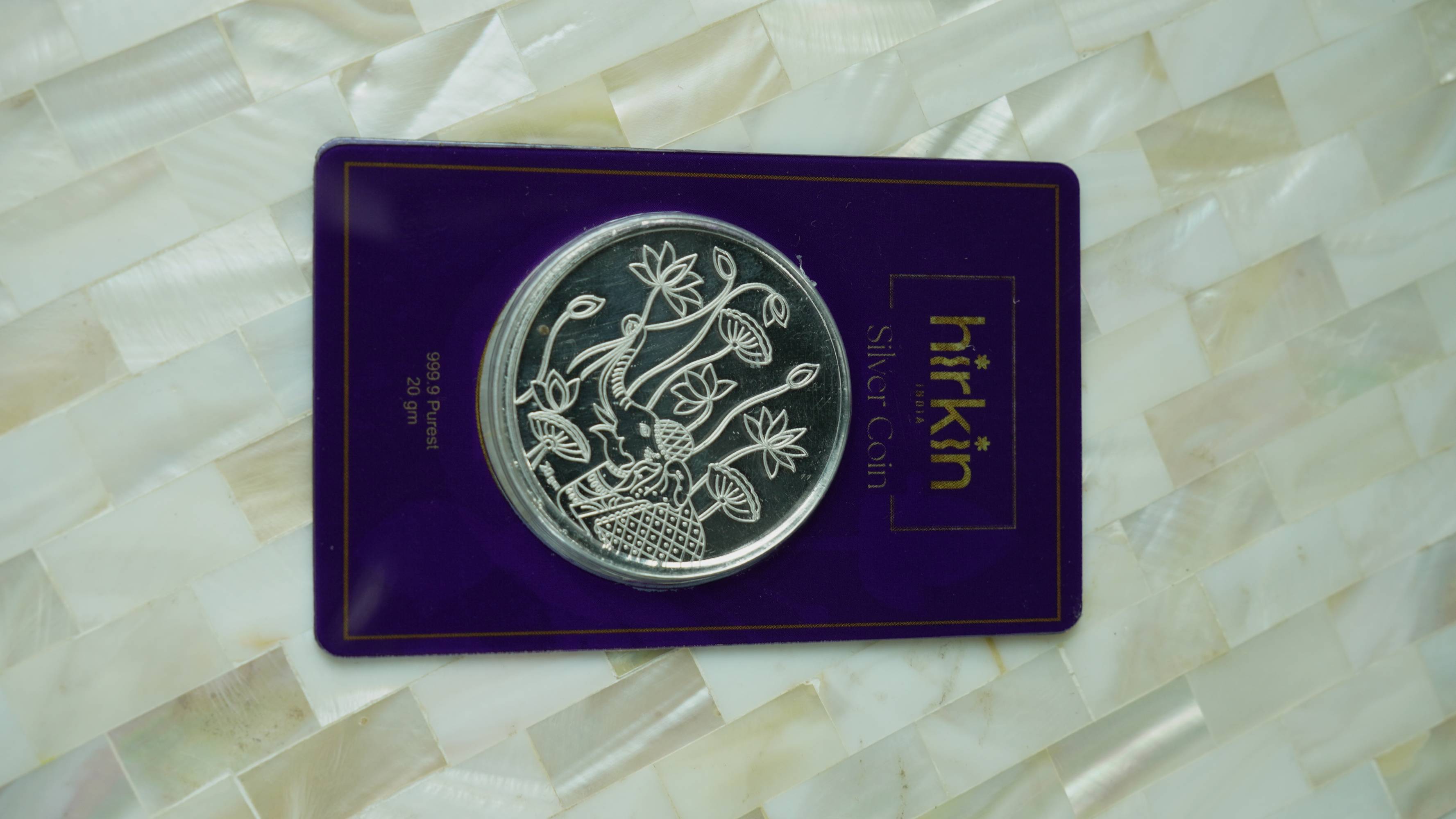 HIRKIN COIN PURPLE 20 GM
