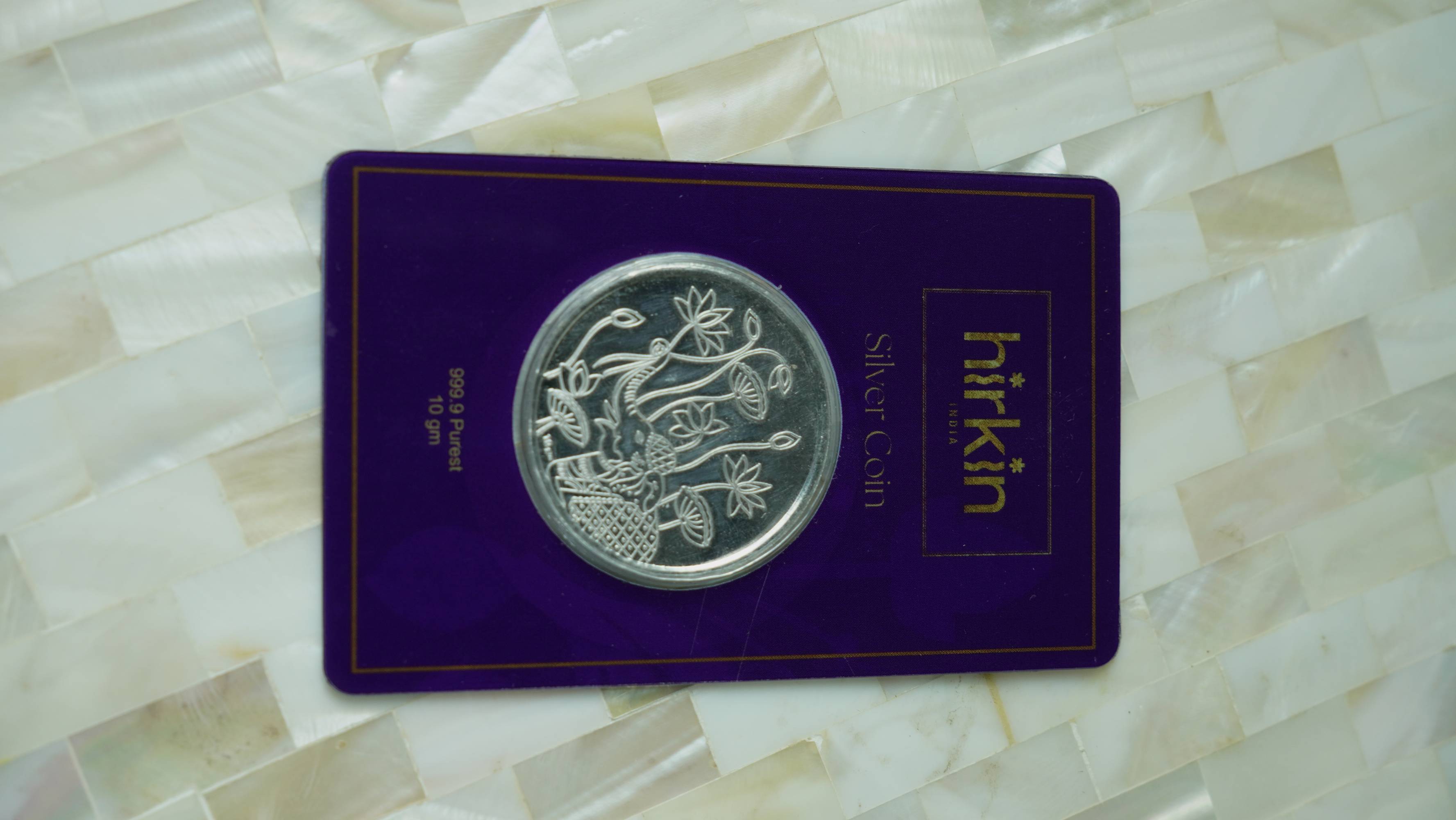 HIRKIN COIN PURPLE 10 GM